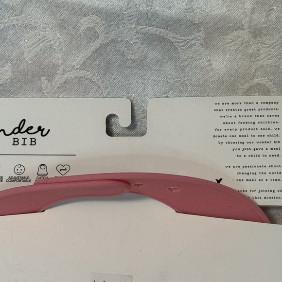 NIP Pink Silicone Bib Who Runs the World? Girls Bella Tunno Gift Baby - Picture 4 of 5